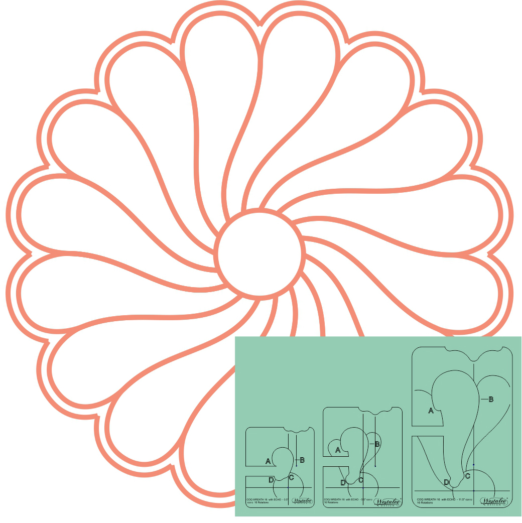 Punch with Judy > Wreath Template 16 with Echo Westalee Design